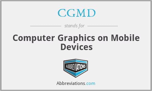 CGMD - Computer Graphics on Mobile Devices
