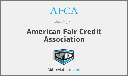 AFCA - American Fair Credit Association