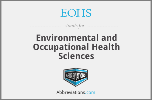 EOHS - Environmental and Occupational Health Sciences