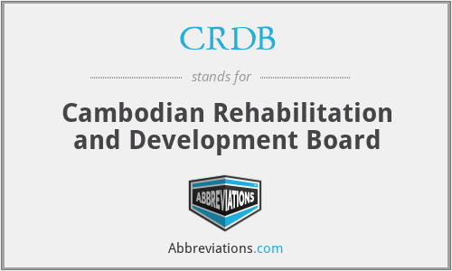 CRDB - Cambodian Rehabilitation and Development Board