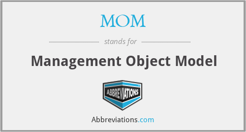 MOM - Management Object Model