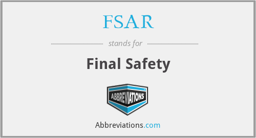 FSAR - Final Safety