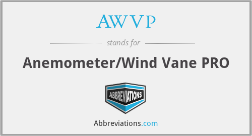 AWVP - Anemometer/Wind Vane PRO