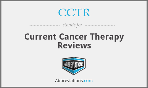 CCTR - Current Cancer Therapy Reviews