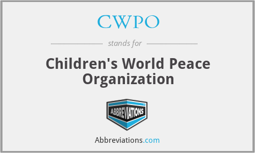 CWPO - Children's World Peace Organization