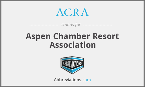 ACRA - Aspen Chamber Resort Association