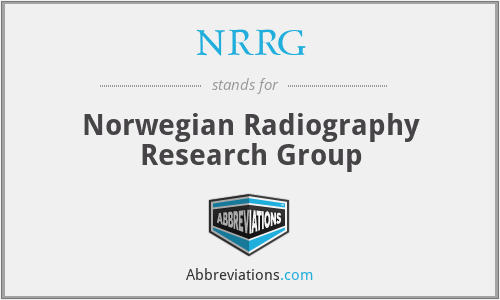 NRRG - Norwegian Radiography Research Group
