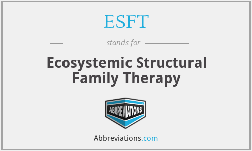 ESFT - Ecosystemic Structural Family Therapy