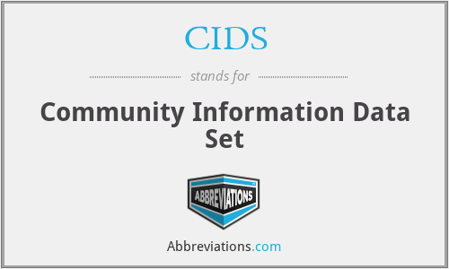 CIDS - Community Information Data Set