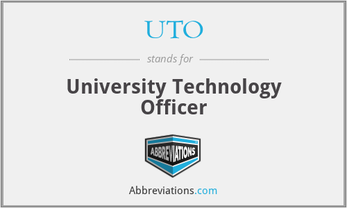 UTO - University Technology Officer