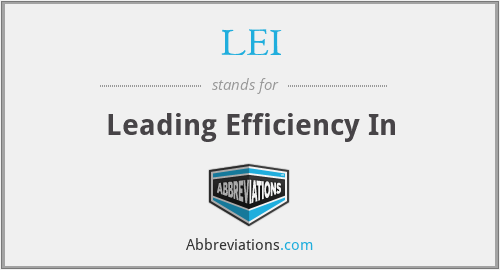LEI - Leading Efficiency In