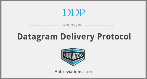 DDP - Datagram Delivery Protocol