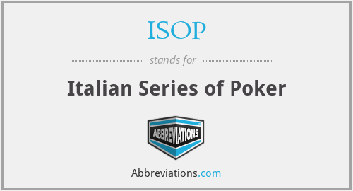 ISOP - Italian Series of Poker