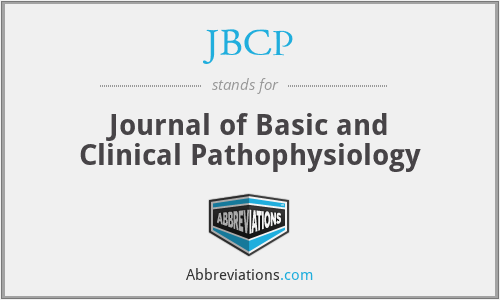 JBCP - Journal of Basic and Clinical Pathophysiology