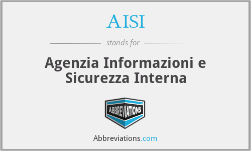 AISI - Agenzia Informazioni e Sicurezza Interna