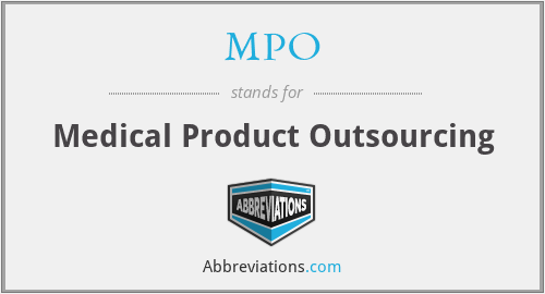 MPO - Medical Product Outsourcing