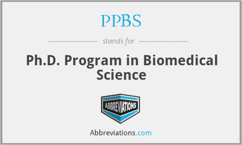 PPBS - Ph.D. Program in Biomedical Science