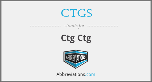 CTGS - Ctg Ctg