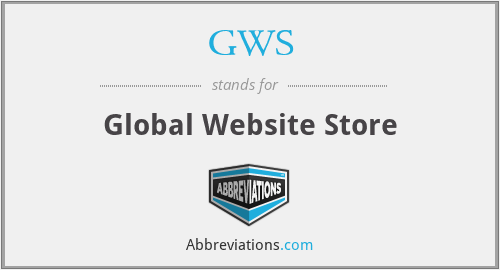 GWS - Global Website Store