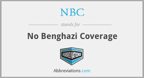NBC - No Benghazi Coverage