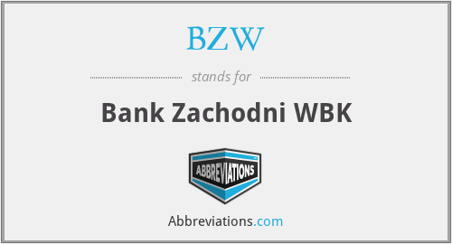 BZW - Bank Zachodni WBK