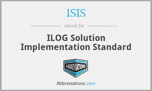 ISIS - ILOG Solution Implementation Standard