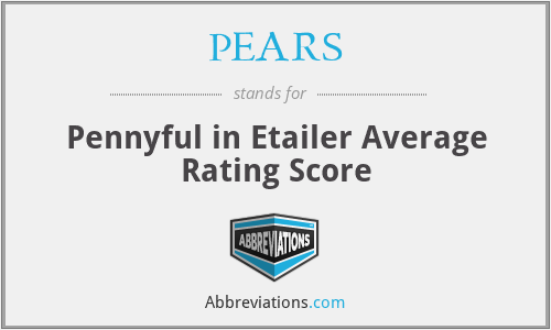 PEARS - Pennyful in Etailer Average Rating Score