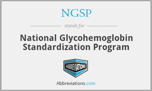 NGSP - National Glycohemoglobin Standardization Program