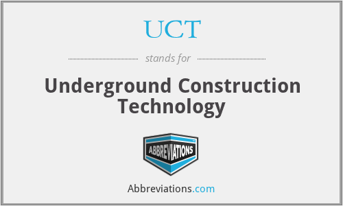 UCT - Underground Construction Technology