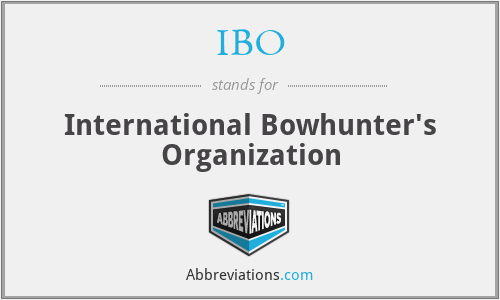 IBO - International Bowhunter's Organization