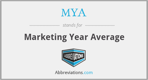 MYA - Marketing Year Average