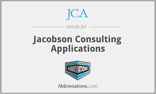 JCA - Jacobson Consulting Applications