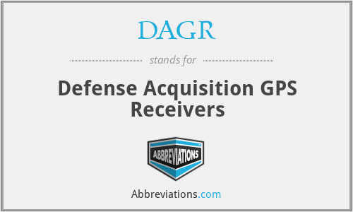 DAGR - Defense Acquisition GPS Receivers
