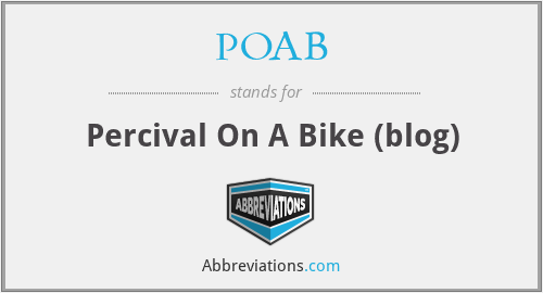 POAB - Percival On A Bike (blog)