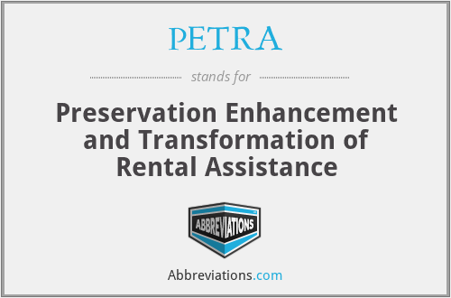 PETRA - Preservation Enhancement and Transformation of Rental Assistance