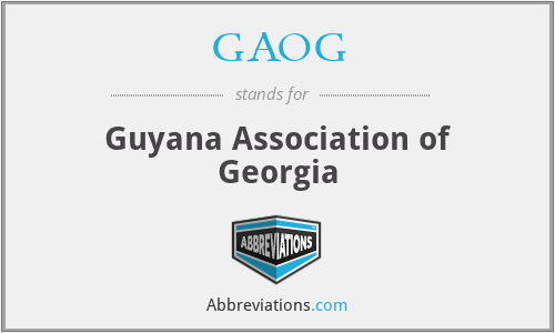 GAOG - Guyana Association of Georgia