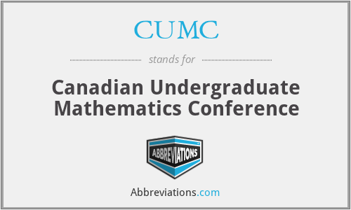 CUMC - Canadian Undergraduate Mathematics Conference