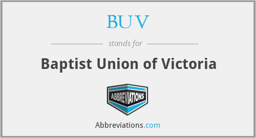 BUV - Baptist Union of Victoria