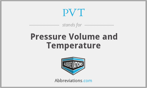 PVT - Pressure Volume and Temperature