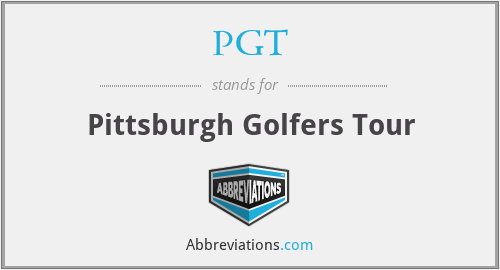 PGT - Pittsburgh Golfers Tour