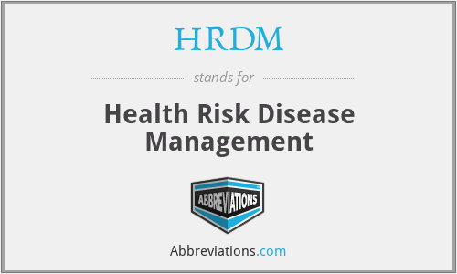 HRDM - Health Risk Disease Management