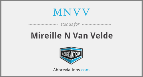 MNVV - Mireille N Van Velde