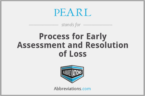 PEARL - Process for Early Assessment and Resolution of Loss