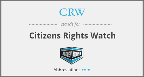 CRW - Citizens Rights Watch