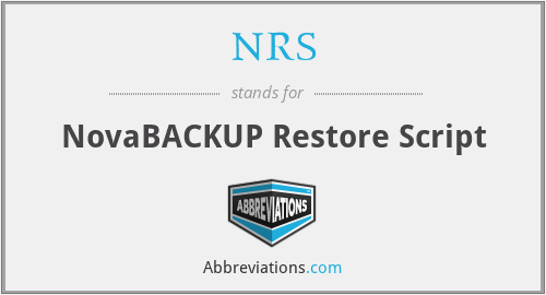 NRS - NovaBACKUP Restore Script