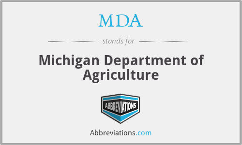 MDA - Michigan Department of Agriculture