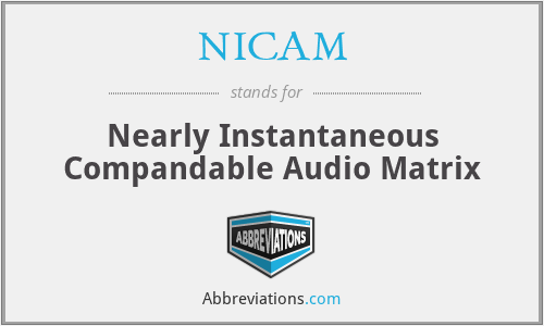 NICAM - Nearly Instantaneous Compandable Audio Matrix
