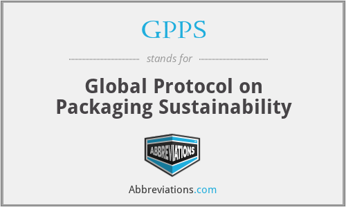 GPPS - Global Protocol on Packaging Sustainability