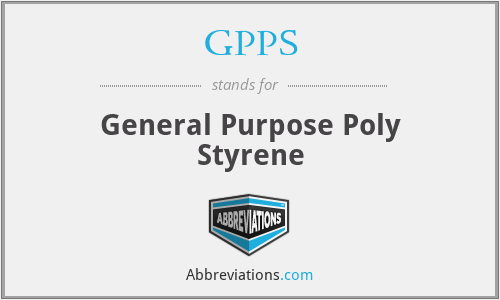 GPPS - General Purpose Poly Styrene