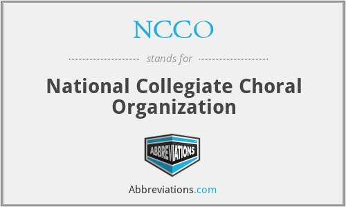NCCO - National Collegiate Choral Organization